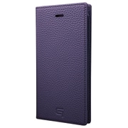 GRAMAS Shrunken-calf Leather Case [iPhone 8/7 フルレザーケース パープル]