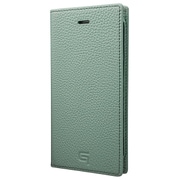 GRAMAS Shrunken-calf Leather Case [iPhone 8/7 フルレザーケース ブルー]