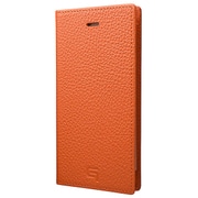 GRAMAS Shrunken-calf Leather Case [iPhone 8/7 フルレザーケース オレンジ]