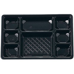 夢彩ごぜん(50枚入)TSR-BOX 90-60 中仕切Ⅰ 黒 RTKB903