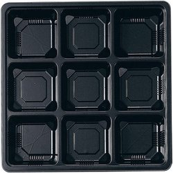 夢彩ごぜん(50枚入)TSR-BOX 80-80 中仕切2 黒 RTKC104