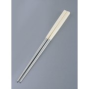 PC柄ステンレス軽量箸(スベリ止付) 24cm レモンイエロー THS1703