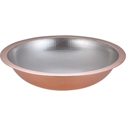 SA 銅 うどんすき鍋(槌目入) 39cm QUD03039