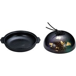 アルミ高瀬陶板鍋 七彩 中 15cm QTU342