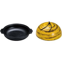 アルミ高瀬陶板鍋 なると 中 15cm QTU372