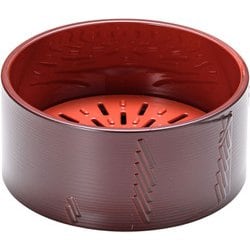 耐熱蒸しセイロ 溜内朱 HPM-101M1親(目皿付) QSI3201
