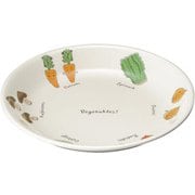 メラミンお子様食器「ベジタ村」 54-VV 18cm皿 RSLH201