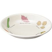 メラミンお子様食器「ベジタ村」 53-VV 13cm皿 RSLH301