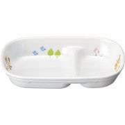 メラミンお子様食器「プチまる」 780-PM 二菜皿 RSLJ901