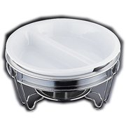 丸チェーフイング MF仕様 陶器I型仕切中皿 目皿付 NTEM001
