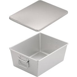 アルマイト 溶接給食用パン箱(蓋付) 260-B 20個入 APV21