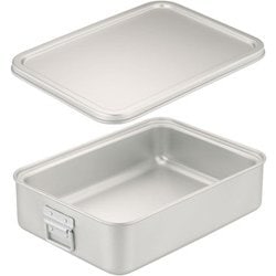 アルマイト 角型二重米飯缶 (蓋付) 264-D ABI102