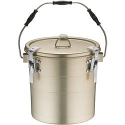 アルマイト 丸型二重クリップ付食缶 240 (14l) ASY15240