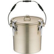 アルマイト 丸型二重クリップ付食缶 240 (14l) ASY15240