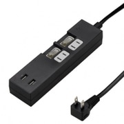 個別スイッチ付タップ 2個口 2USBポート 3.4A 2m ブラック Y02KS422BK2U