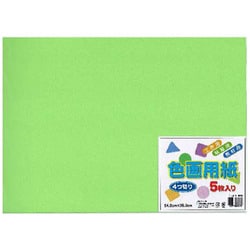 色画用紙 わかくさ 四つ切 5枚 EIG4-14
