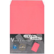 ビビッド封筒 角形2号 赤 3枚入 VV‐カク2R