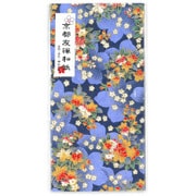 京都友禅ポチ袋 花集い 大 青 2枚入 PA‐354