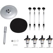 ウィスキーメジャースタンド ロータリー式 4本立11/2oz白 PMZ014