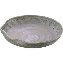 炭化土ぼたもち11.0大皿 深 B03-29 ROO3201