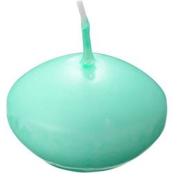 フラットキャンドル(24ヶ入)40045 グリーン PKYB35A