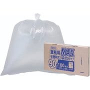 業務用 MAX 半透明 ポリ袋 BOXタイプ 90L 100枚 SB93