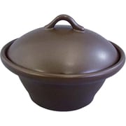 萬来鍋 丸型こげ茶 (蒸気二重鍋方式) 小 1人前用 QNB2002