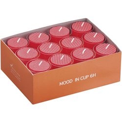 カップ入 カラーキャンドルローソク レッド (24ヶ入) PKYJ501