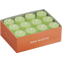 カップ入 カラーキャンドルローソク グリーン (24ヶ入) PKYJ505
