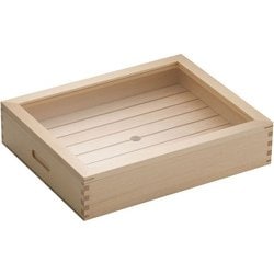 木製 ネタ箱 目皿・アクリル蓋付 小 ANT1102