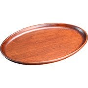 木製カフェトレイ オーバル ブラウン PKH0301