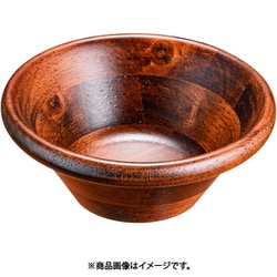 天然木サラダボウル こげ茶 14cm PSLL901