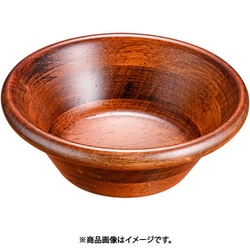 天然木サラダボウル こげ茶 18cm PSLL903