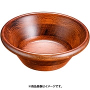 天然木サラダボウル こげ茶 18cm PSLL903