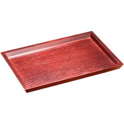 木製ハイブラウン 長角どんぶりトレー 15238 PTL9101