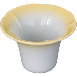 陶器 朝顔 珍味入 黄 QTV01YE