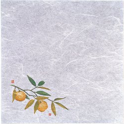 新・濡れ奉書紙(100枚入) 柚子 QHU23