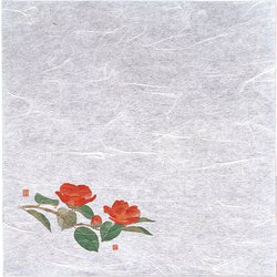 新・濡れ奉書紙(100枚入) 椿 QHU24