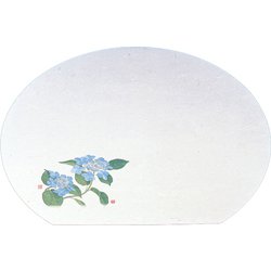 尺3半月枯淡懐石まっと(100枚入) 紫陽花 QKIF3