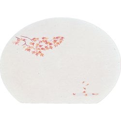 尺3半月枯淡懐石まっと(100枚入) 紅葉 QKI52