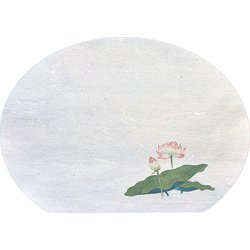 尺3半月・枯淡懐石まっと(100枚入) はす QMT71