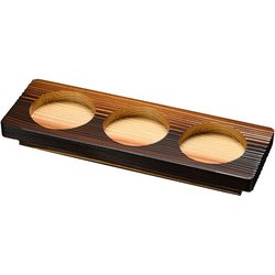 焼杉 長角薬味皿 QYK11