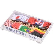 フラッグピック 万国旗 (144本入) (各国混合) QBV05