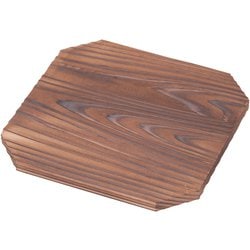 焼杉 八角敷板 18cm QSK55018