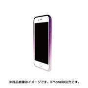 染バンパー [iPhone 7用ケース紫]