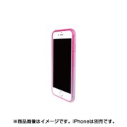 染バンパー [iPhone 7用ケース桃]