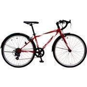 ジュニア用 ロードバイク FALAD（ファラド） JRD24-J 24インチ 340mm 外装7段変速 レッド NE-17-007
