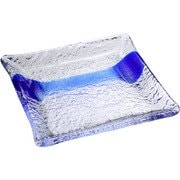硝子和食器 一筆10 正角中皿 RSY11
