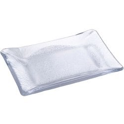 硝子和食器 白雪2 長角中皿 RTY55