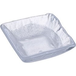 硝子和食器 白雪6 角鉢(小) RKK09